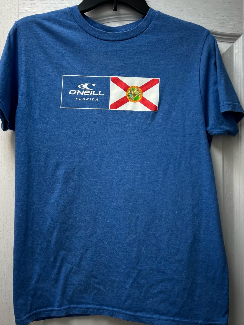 O’Neil Blue Florida Surfer T Shirt Sz Med